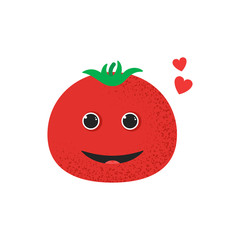Isolated cute smile tomato character