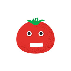 Isolated cute smile tomato character
