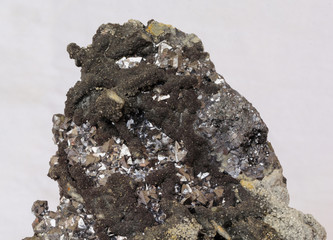Natural raw mineral,in its structure has many small flat surfaces