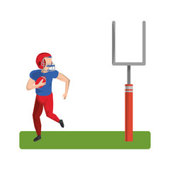 american football sport game cartoon