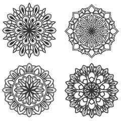 mandala vector logo icon illustration