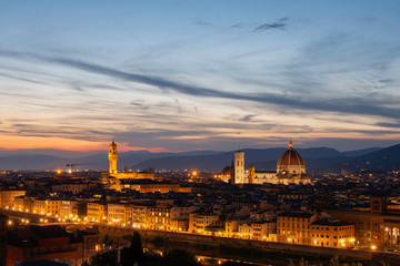 Fototapeta na wymiar Florence, Italy at Night