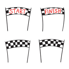 start and finish banner