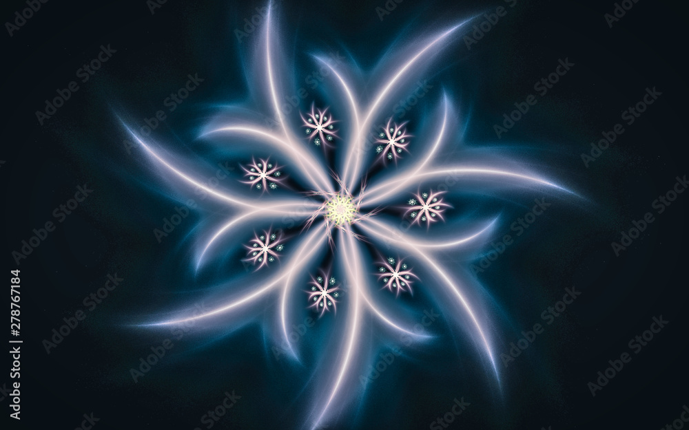 Fototapete digital generated image in the form of abstract geometric shapes of various shades and colors for us