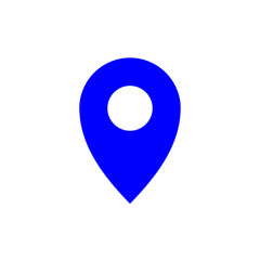 Pin location, map icon vector symbol illustration