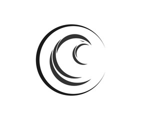 Falcon Eagle Bird Logo Template vector icon