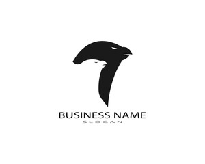 Falcon Eagle Bird Logo Template vector icon