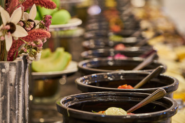 a luxury hotel cuisine background