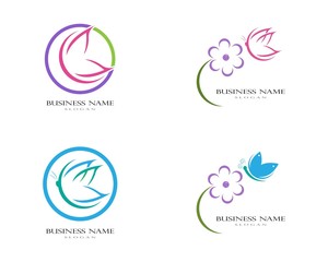 Beauty Butterfly Logo Template Vector icon design