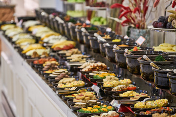 a luxury hotel cuisine background