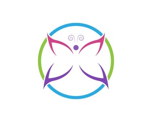 Beauty Butterfly Logo Template Vector icon design