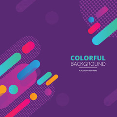 abstract colored background with circles.