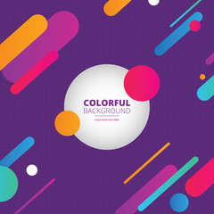 abstract colored background with circles.