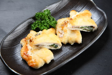 鶏ささみのチーズ挟み焼き