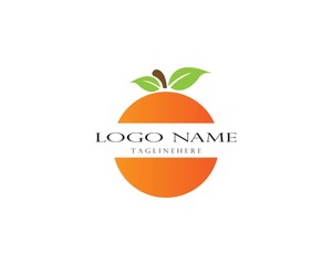Orange logo design. Vector illustration