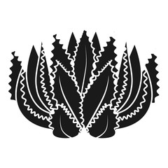 Botanical succulent icon. Simple illustration of botanical succulent vector icon for web design isolated on white background