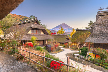 Village and Mt. Fuji
