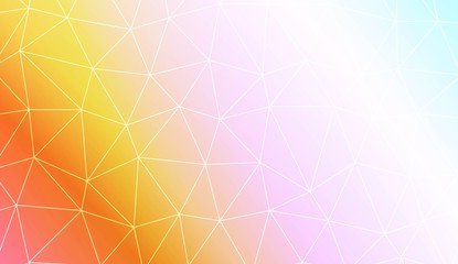 Polygonal pattern with triangles mosaic cover. Template for your banner. Vector illustration. Creative gradient color.