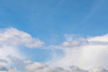 clean  blue  sky with high white perist clouds