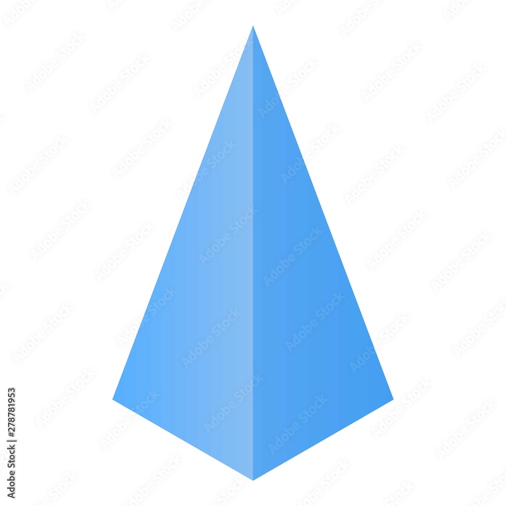Poster pyramide icon. isometric of pyramide vector icon for web design isolated on white background