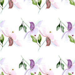 Summer flowers, seamless pattern - 278782578