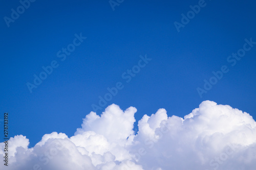 Beautiful Abstract Cloud And Clear Blue Sky Landscape Nature