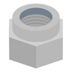 Fototapeta premium Female screw icon. Isometric of female screw vector icon for web design isolated on white background