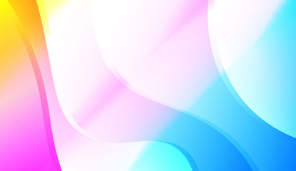 Creative Shiny Waves. For Template Cell Phone Backgrounds. Colorful Vector Illustration