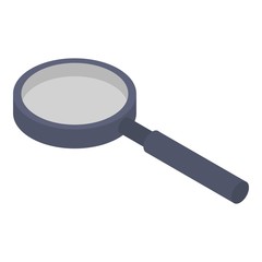 Zoom magnify glass icon. Isometric of zoom magnify glass vector icon for web design isolated on white background