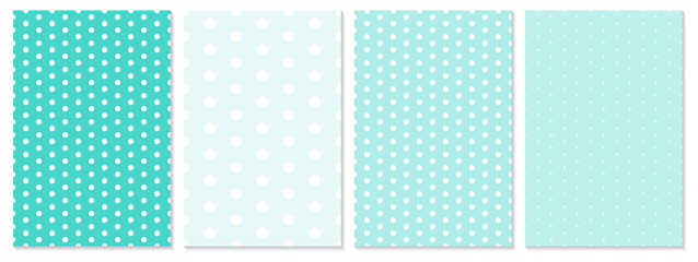 Polka dot pattern vector. Baby background.