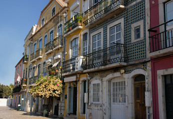 Fototapeta na wymiar Streets in Lisbon. Portugal in the summer. 