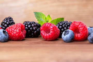 A bunch of wild berries