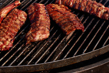 Ribs on the grill