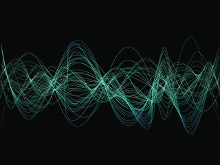 EPS 10 vector. Futuristic colorful background. Backdrop with lines and waves.