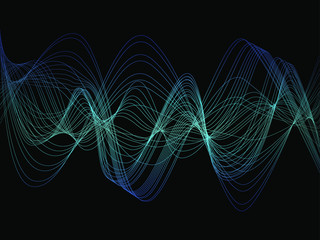 EPS 10 vector. Futuristic colorful background. Backdrop with lines and waves.