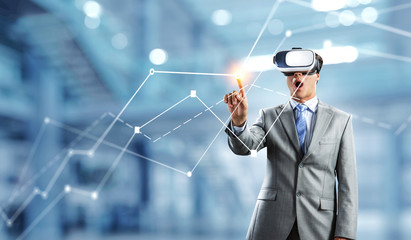 Virtual reality experience. Technologies of the future.