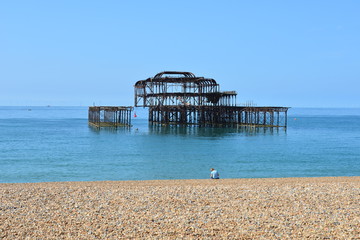 West Beach Pier at Brighton beach.