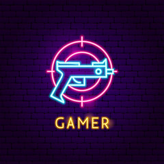 Gamer Neon Label