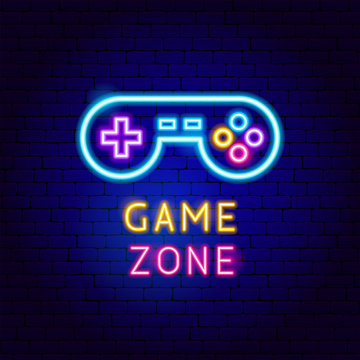 Game Zone Neon Label
