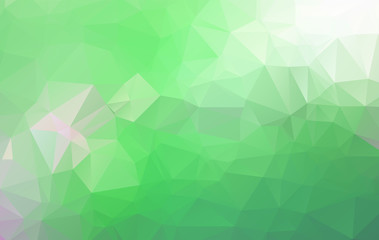 Obraz premium Light Green vector polygon abstract backdrop. Polygonal abstract vector with gradient. Textured pattern for your backgrounds