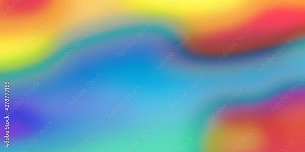 Aufkleber Color blend background, vector holographic iridescent pattern. Abstract liquid fluid color gradient blend pattern background