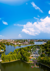 Aerial landscape of Kaliningrad city, Russia