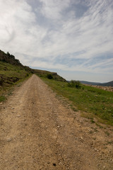 Valdelinares mountains in summer a sunny day