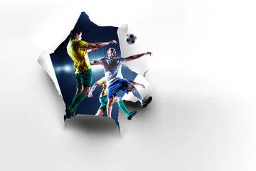 Paper breakthrough hole effect and soccer