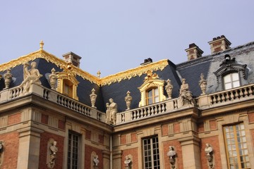 toit doré au château Versailles