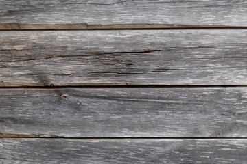 Background of wooden horizontal old boards with natural color