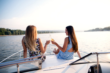 Boat party for two girls
