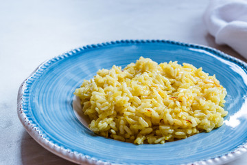 Italian Risotto with Saffron / Alla Milanese Style.