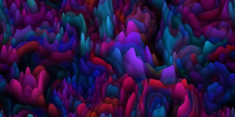 Smooth waxy spikes like melted wax or coral or organic surfac