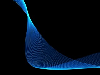 Elegant Abstract Dark Blue Wave Background